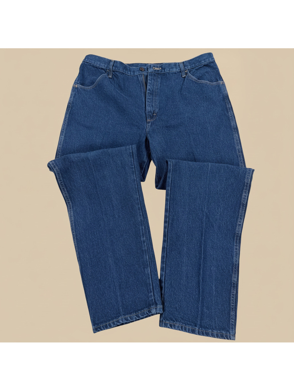 Rustler Men's Regular Fit Straight Leg Dark Wash